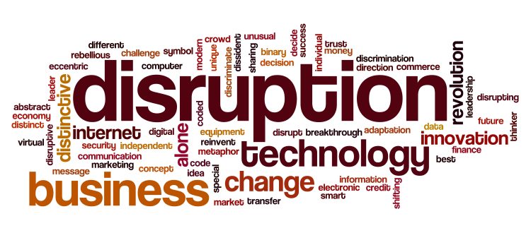 Disruption word cloud